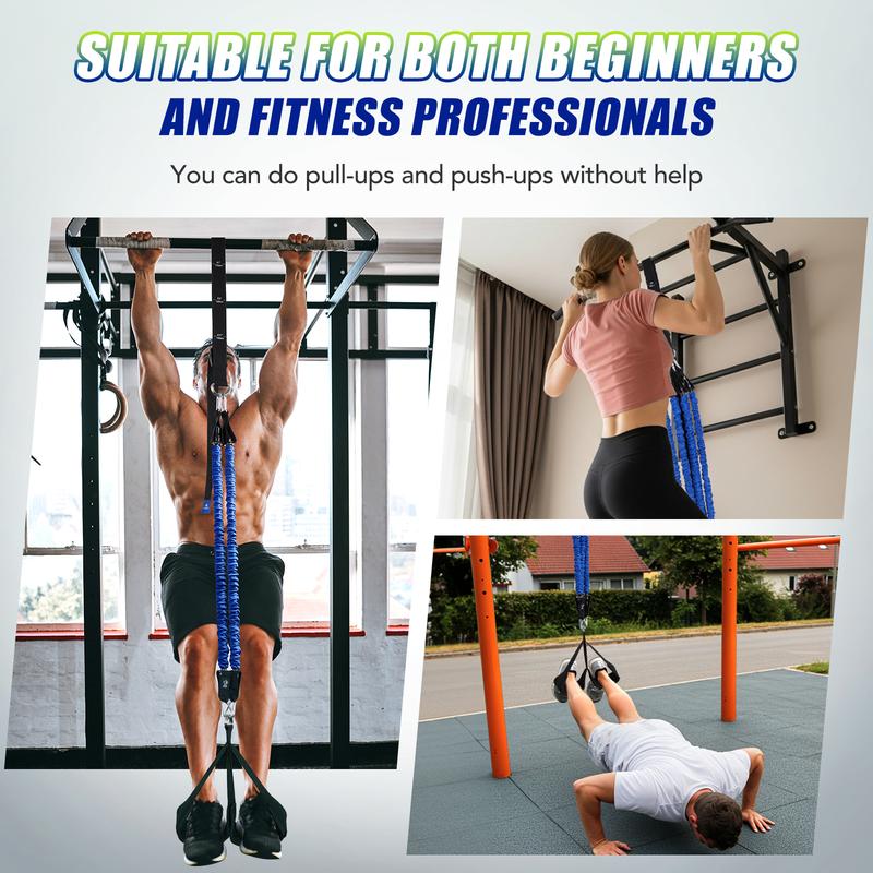 Pull-Up Assistance Resistance Bands Set – Strength Training, Chin-Up Support & Full Body Workout Stretch Bands for Men & Women