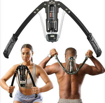 Hydraulic Power Twister Chest Expander & Arm Trainer – Adjustable 22–440LB Resistance Smart Counter Strength Builder
