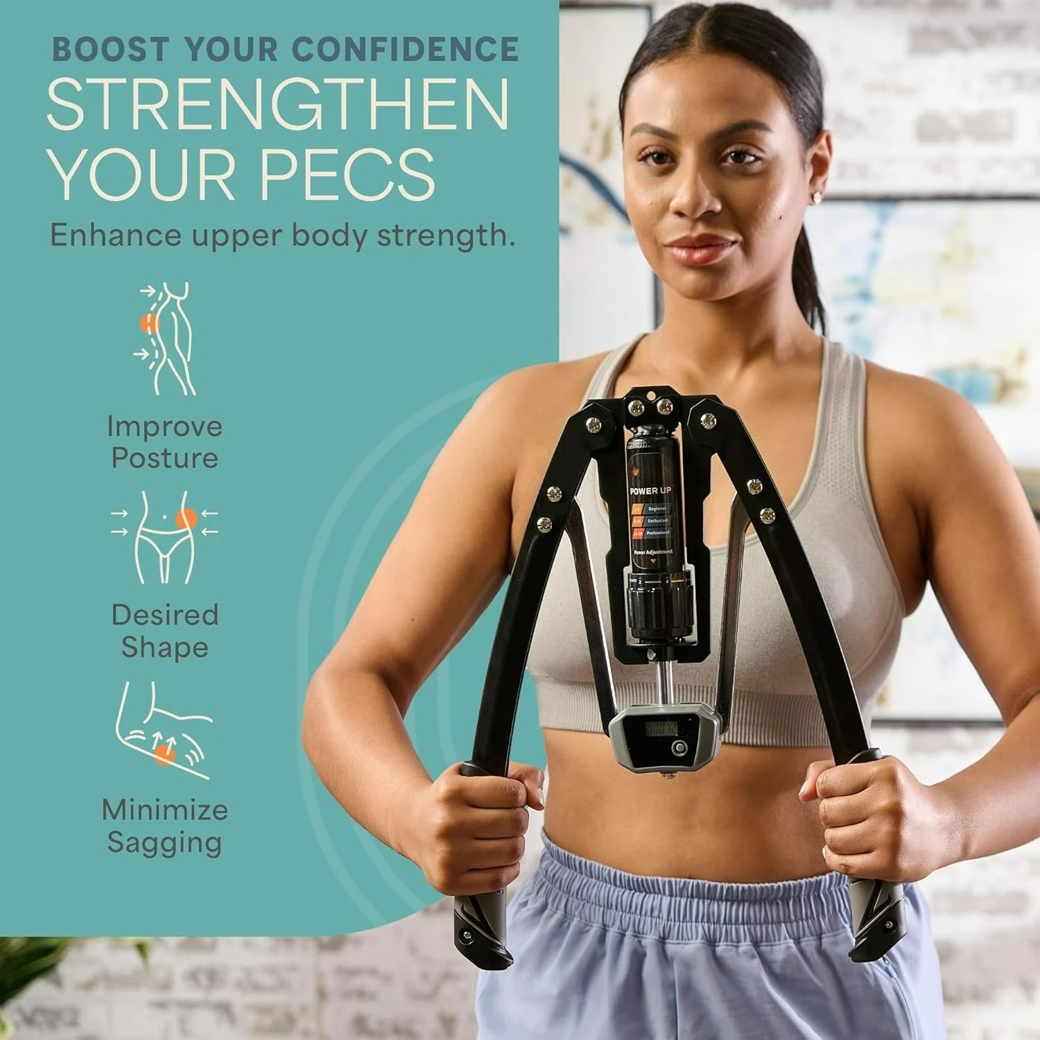 Hydraulic Power Twister Chest Expander & Arm Trainer – Adjustable 22–440LB Resistance Smart Counter Strength Builder