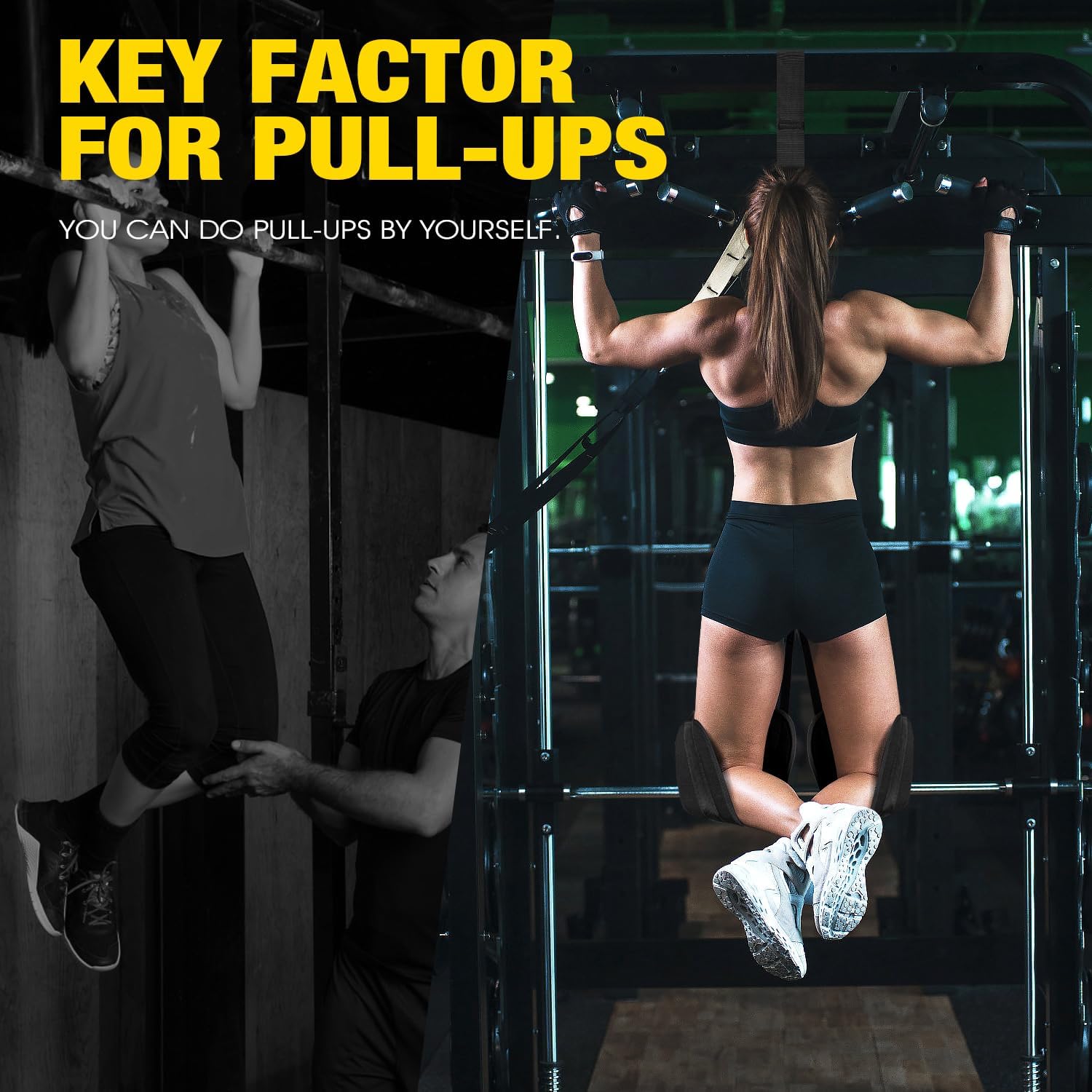 Pull-up assistance band for progressive strength and chin-up support