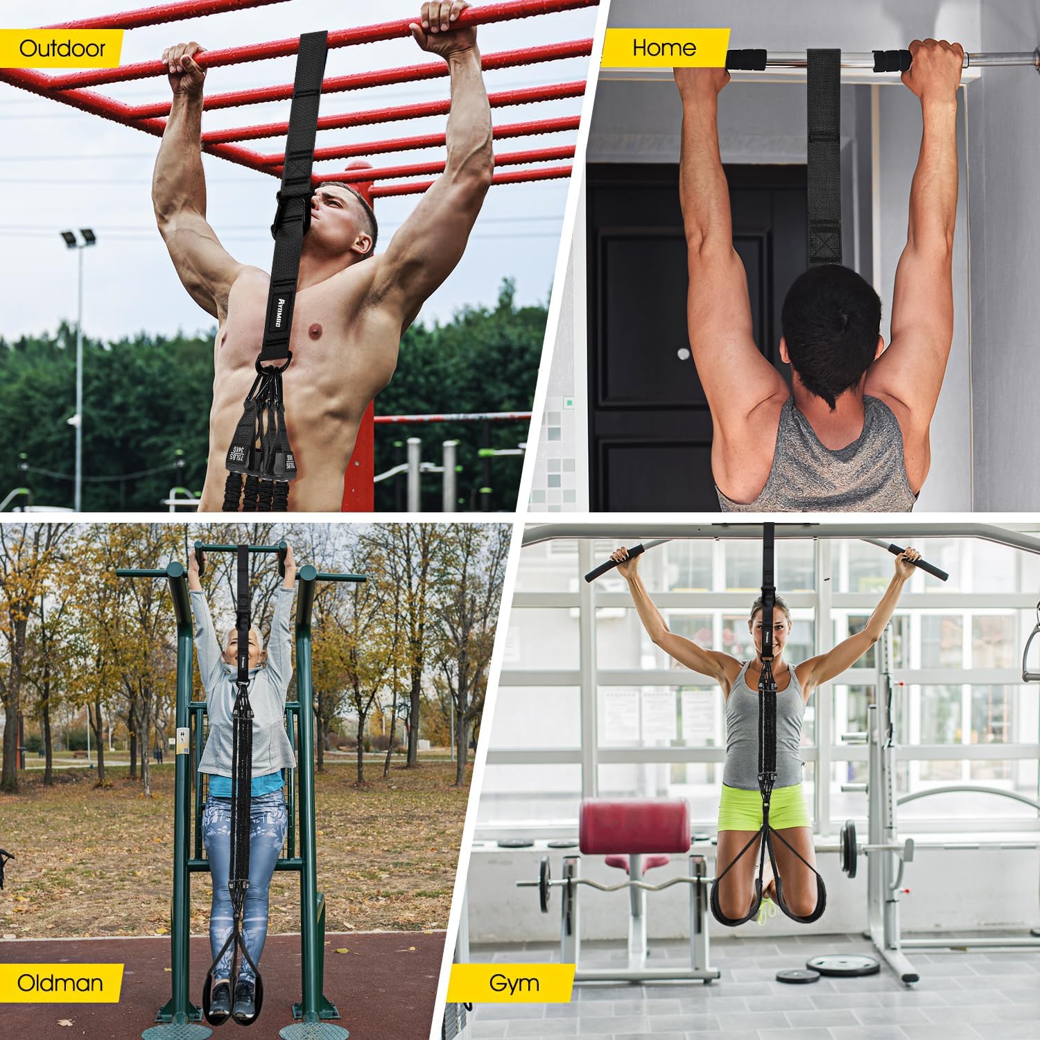 Looped resistance band for assisted pull-ups and home training