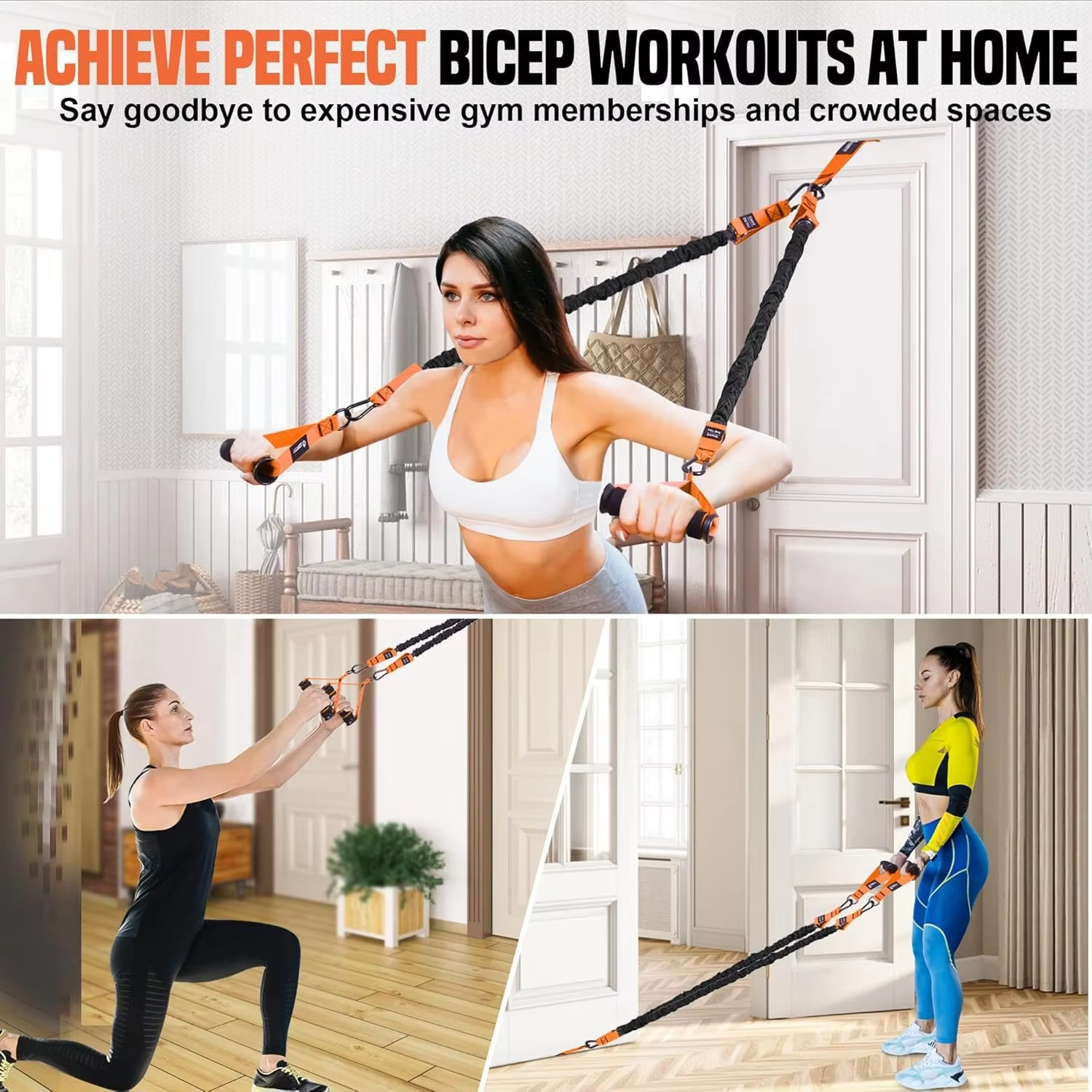 Pull-Up Assistance Resistance Bands Set – Strength Training, Chin-Up Support & Full Body Workout Stretch Bands for Men & Women